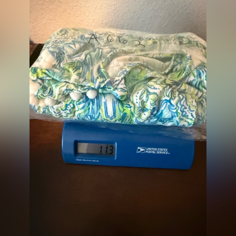 Lilly Pulitzer Blue and Green Floral Dress - Picture 7 of 7